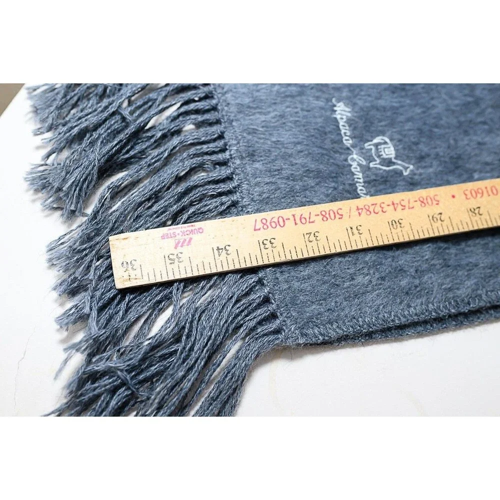 Alpaca Camargo Gray Scarf rectangle Peru